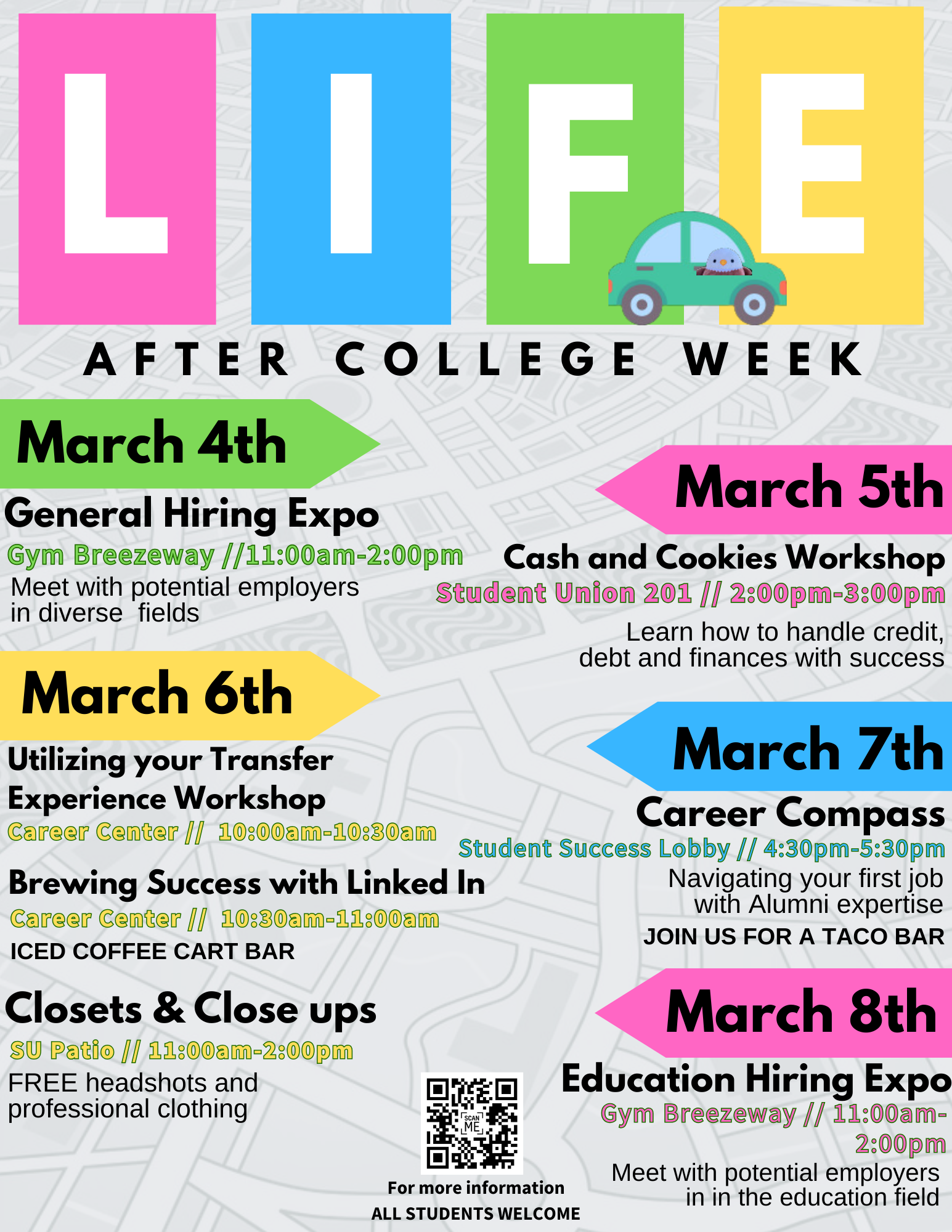 Mark your calendar! Life After College Week is coming up